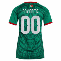 Mexico National Team Women's 2026 Home Replica Custom Jersey Green sale