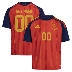 Spain National Team Youth FIFA x World Cup 2026 Home Replica Custom Jersey Red