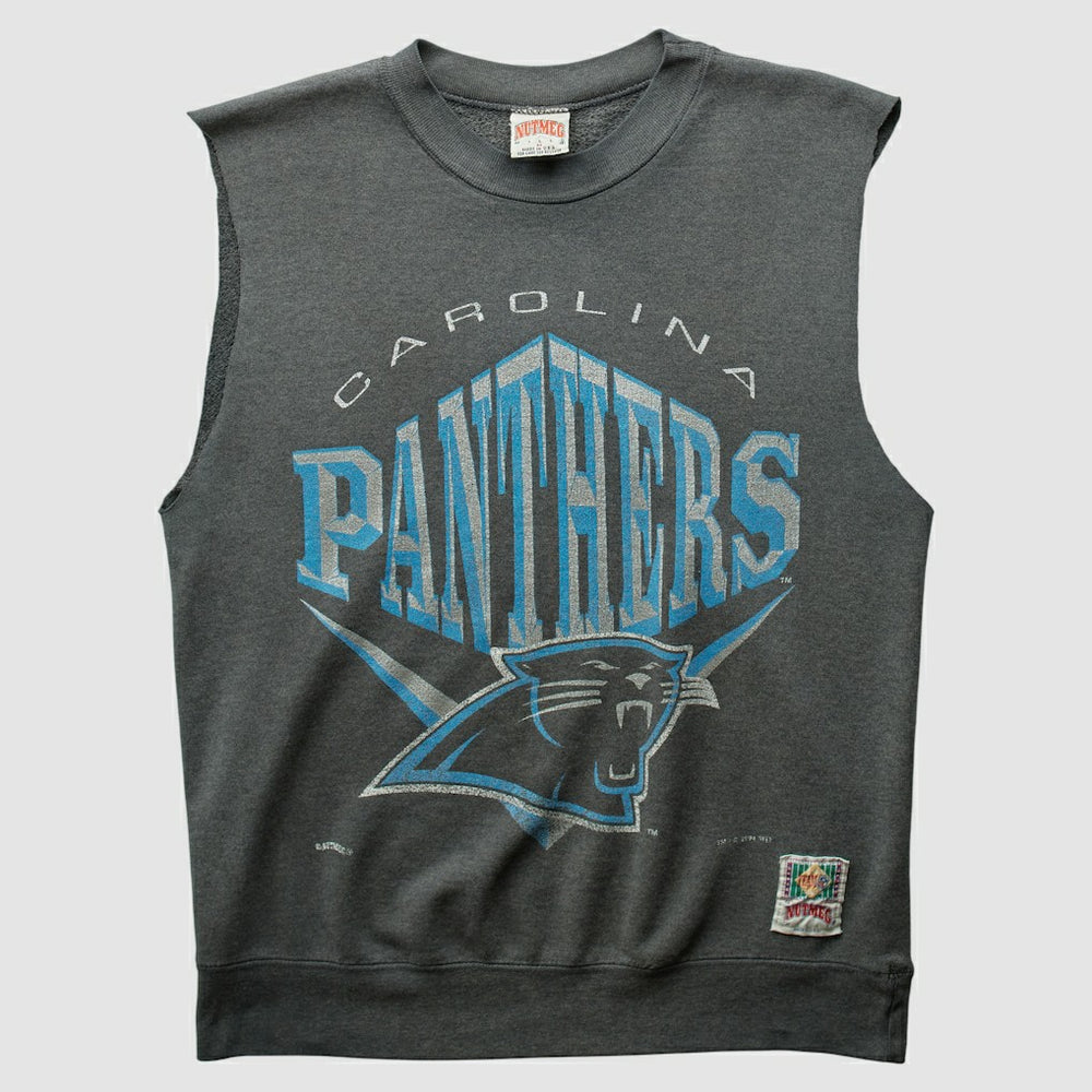 Carolina Panthers Nutmeg Mills 90s Pullover Sweatshirt Charcoal Vintage