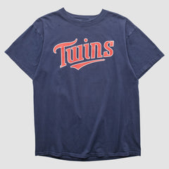 Minnesota Twins Majestic 2000s T-shirt - Navy - M by Fanatics Real Vintage T-shirts