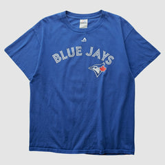 Toronto Blue Jays Majestic 2000s T-shirt - Blue - S by Fanatics Real Vintage T-shirts