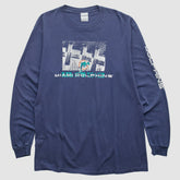 Miami Dolphins 2000s Long Sleeve T-shirt Navy Vintage