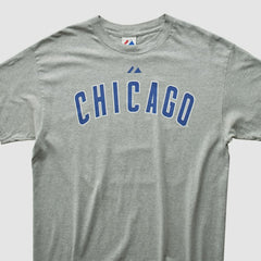 Chicago Cubs Majestic 2010 T-shirt - Heather Gray - M by Fanatics Real Vintage T-shirts
