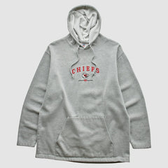 Kansas City Chiefs NFL 2000s Hooded Pullover Sweatshirt Heather Gray Vintage