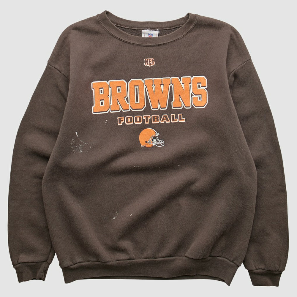 Cleveland Browns NFL 2000s Pullover Sweatshirt Brown Vintage