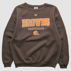 Cleveland Browns NFL 2000s Pullover Sweatshirt Brown Vintage