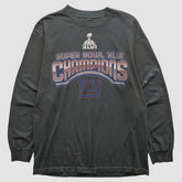 New York Giants 2012 Long Sleeve T-shirt Black Vintage