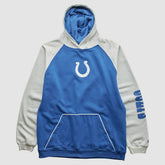 Indianapolis Colts Reebok 2000s Hooded Pullover Sweatshirt Blue Vintage