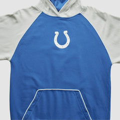 Indianapolis Colts Reebok 2000s Hooded Pullover Sweatshirt Blue Vintage