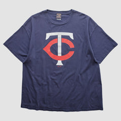 Minnesota Twins Majestic 2000s T-shirt - Navy - L by Fanatics Real Vintage T-shirts