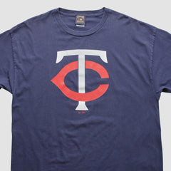 Minnesota Twins Majestic 2000s T-shirt - Navy - L by Fanatics Real Vintage T-shirts