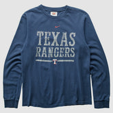Texas Rangers Nike 2000s Long Sleeve T-shirt - Navy - XXS by Fanatics Real Vintage T-shirts