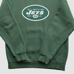 New York Jets NFL 2010s Hooded Sweatshirt Green Vintage
