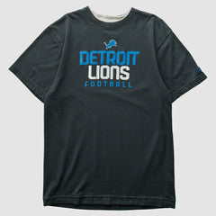 Detroit Lions Reebok 2000s T-shirt Black Vintage