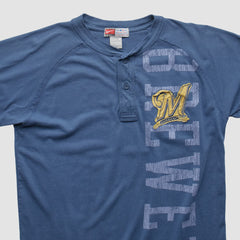 Milwaukee Brewers Nike 2000s T-shirt - Blue - XS by Fanatics Real Vintage T-shirts
