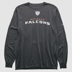 Atlanta Falcons Reebok 2000s Long Sleeve T-shirt Charcoal Vintage