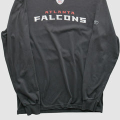 Atlanta Falcons Reebok 2000s Long Sleeve T-shirt Charcoal Vintage