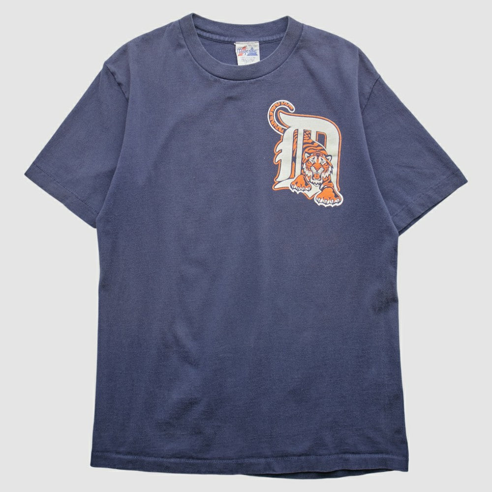 Detroit Tigers Majestic 2000s T-shirt - Navy - S by Fanatics Real Vintage T-shirts