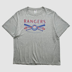 Texas Rangers Delta 2000s T-shirt - Heather Gray - L by Fanatics Real Vintage T-shirts