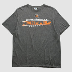 Cincinnati Bengals Majestic 2010s T-shirt Dark Heather Gray Vintage