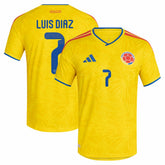 Luis Diaz Colombia National Team 2026 Home Jersey Yellow sale