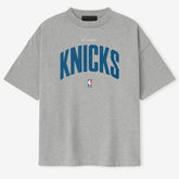 New York Knicks Fear of God x NBA Unisex 90's T-Shirt Heather Gray