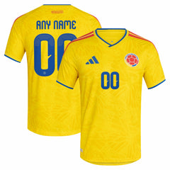 Colombia National Team FIFA x World Cup 2026 Home On Field Custom Jersey Yellow