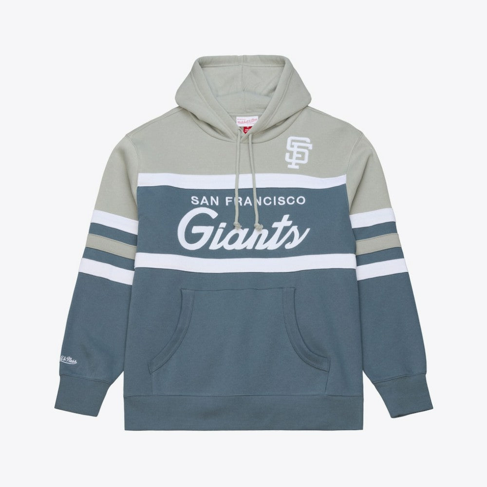 San Francisco Giants Mitchell & Ness Cooperstown Collection Thunderstorm Head Coach Hoodie - Gray Hoodies