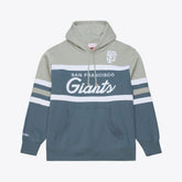 San Francisco Giants Mitchell & Ness Cooperstown Collection Thunderstorm Head Coach Hoodie - Gray Hoodies