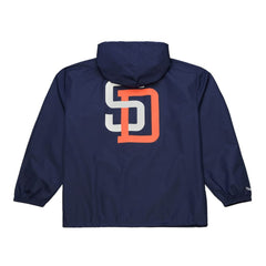 San Diego Padres Mitchell & Ness Full-Snap Hooded Coaches Jacket - Navy Jackets