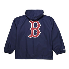 Boston Red Sox Mitchell & Ness Full-Snap Hooded Coaches Jacket - Navy Jackets