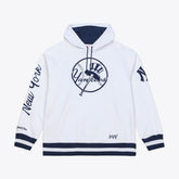 New York Yankees Mitchell & Ness Cooperstown Collection Fleece Hoodie - White Hoodies