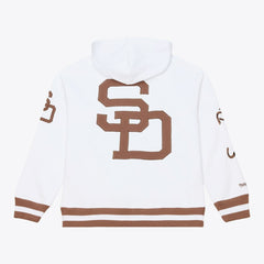 San Diego Padres Mitchell & Ness Cooperstown Collection Fleece Hoodie - White Hoodies