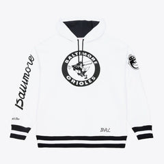 Baltimore Orioles Mitchell & Ness Cooperstown Collection Fleece Hoodie - White Hoodies