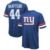 Cam Skattebo New York Giants Majestic Threads Oversized T-Shirt Royal