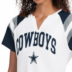 Dallas Cowboys Starter Women's Game On Notch Neck T-Shirt White