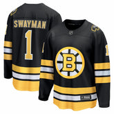 NHL Jeremy Swayman Boston Bruins Fanatics Home Breakaway Jersey - Black
