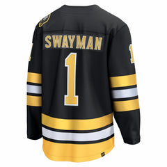NHL Jeremy Swayman Boston Bruins Fanatics Home Breakaway Jersey - Black