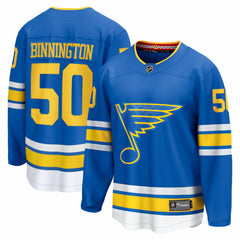 NHL Jordan Binnington St. Louis Blues Fanatics Home Breakaway Jersey - Blue