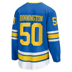 NHL Jordan Binnington St. Louis Blues Fanatics Home Breakaway Jersey - Blue