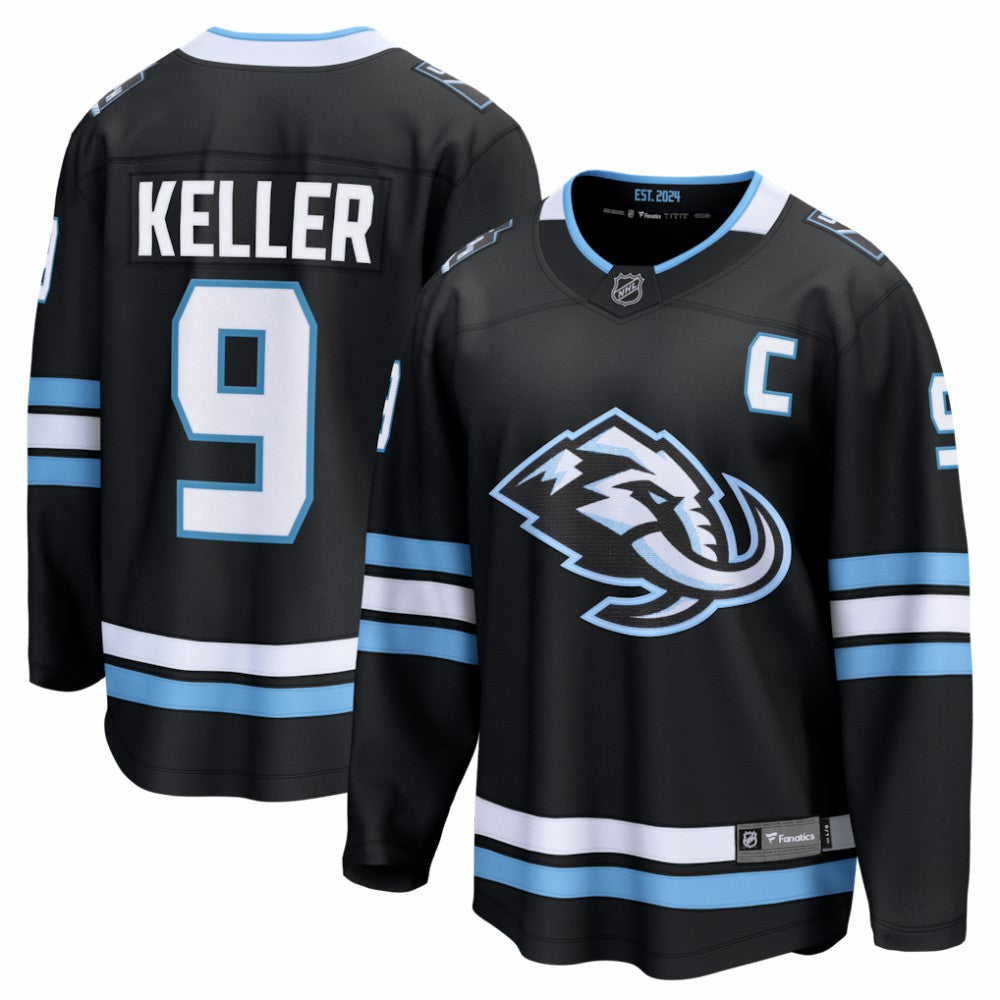 NHL Clayton Keller Utah Mammoth Fanatics Home Breakaway Jersey - Black