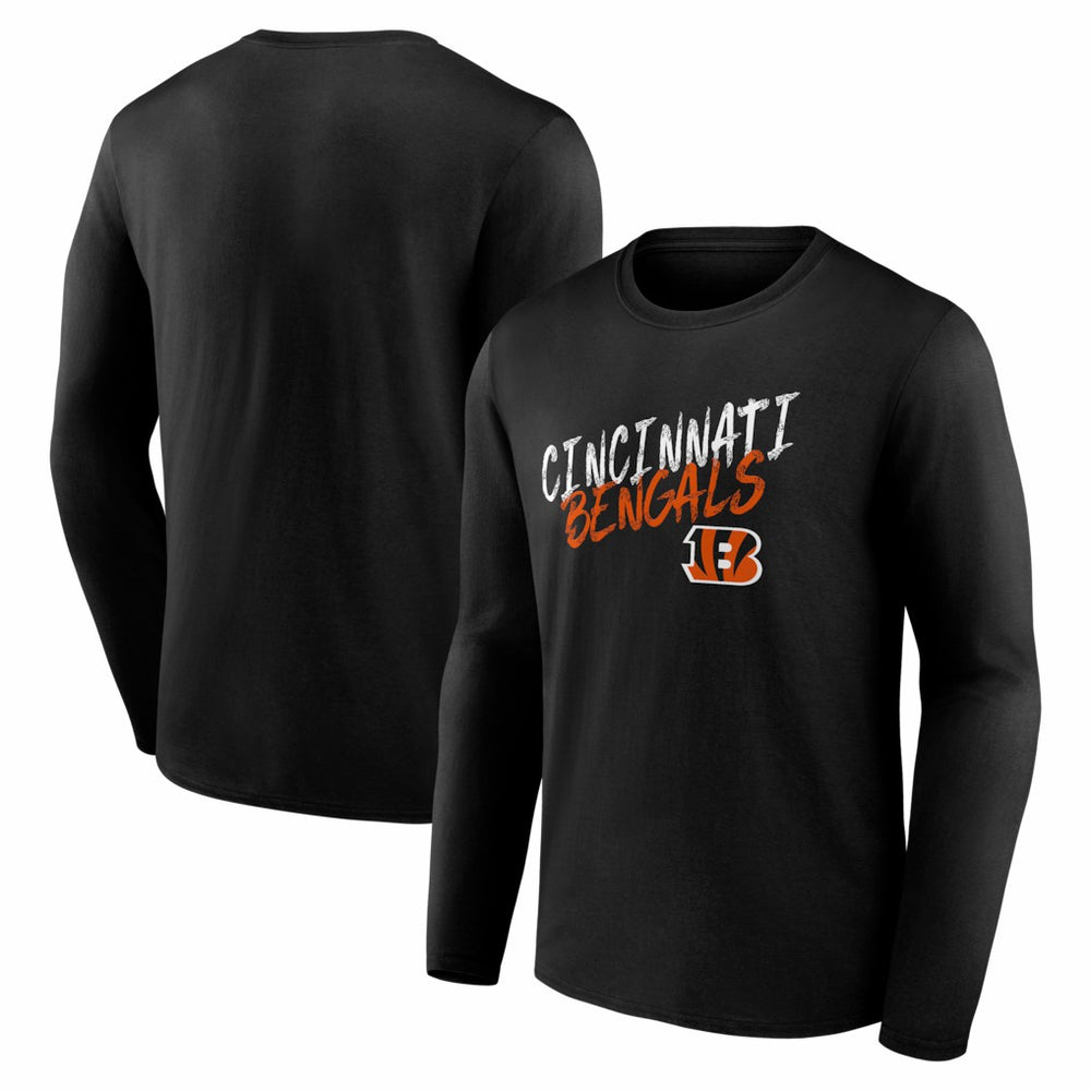 Cincinnati Bengals Hustle Long Sleeve T-Shirt Black