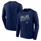 Dallas Cowboys Hustle Long Sleeve T-Shirt Navy
