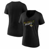 Jacksonville Jaguars Women's Hustle V-Neck T-Shirt Black