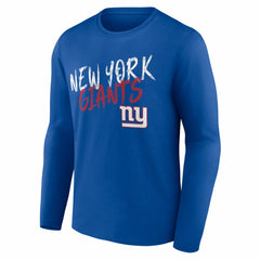 New York Giants Hustle Long Sleeve T-Shirt Royal