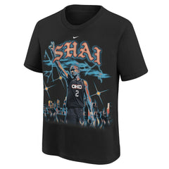 Shai Gilgeous-Alexander Oklahoma City Thunder Youth City Edition Player T-Shirt Black
