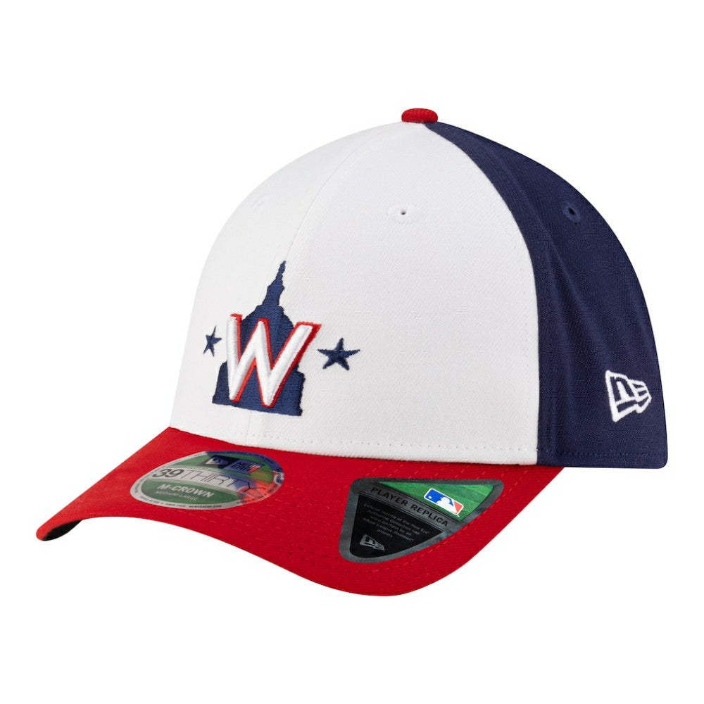 Washington Nationals New Era Player Replica 39THIRTY M-Crown Flex Hat - White Hats