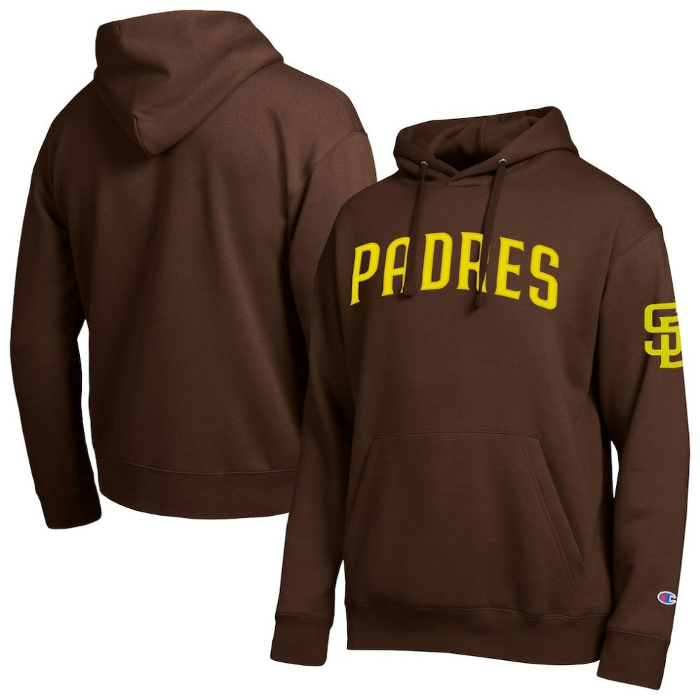 San Diego Padres Champion All Star Wordmark Hoodie - Brown Hoodies