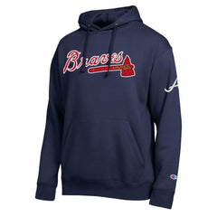 Atlanta Braves Champion All Star Wordmark Hoodie - Navy Hoodies
