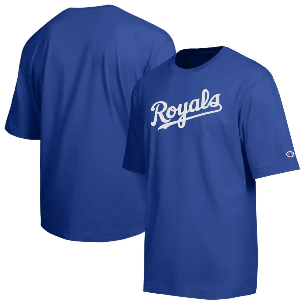 Kansas City Royals Champion All Star Chenille Wordmark T-Shirt - Royal T-shirts